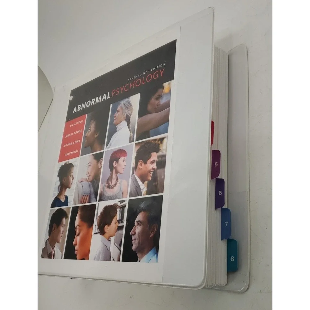 Abnormal Psychology Seventeenth Edition Printed Papers in Notebook  2017 Hooley